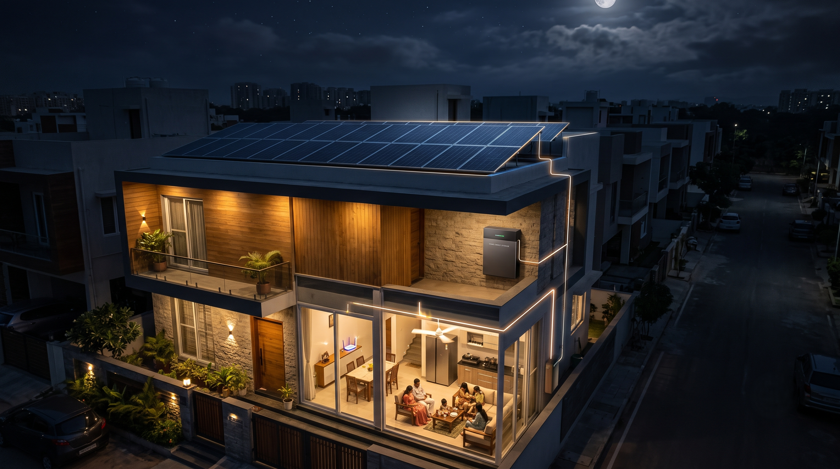 On-grid solar system during a power outage